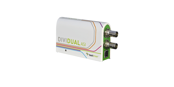 DiviDual Portable Transport Stream Analyser ASI / IP
