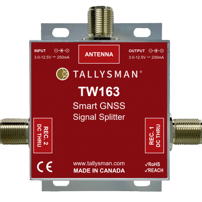 Tallysman – TW163 1-to-2 Port Smart Power GNSS Signal Splitter