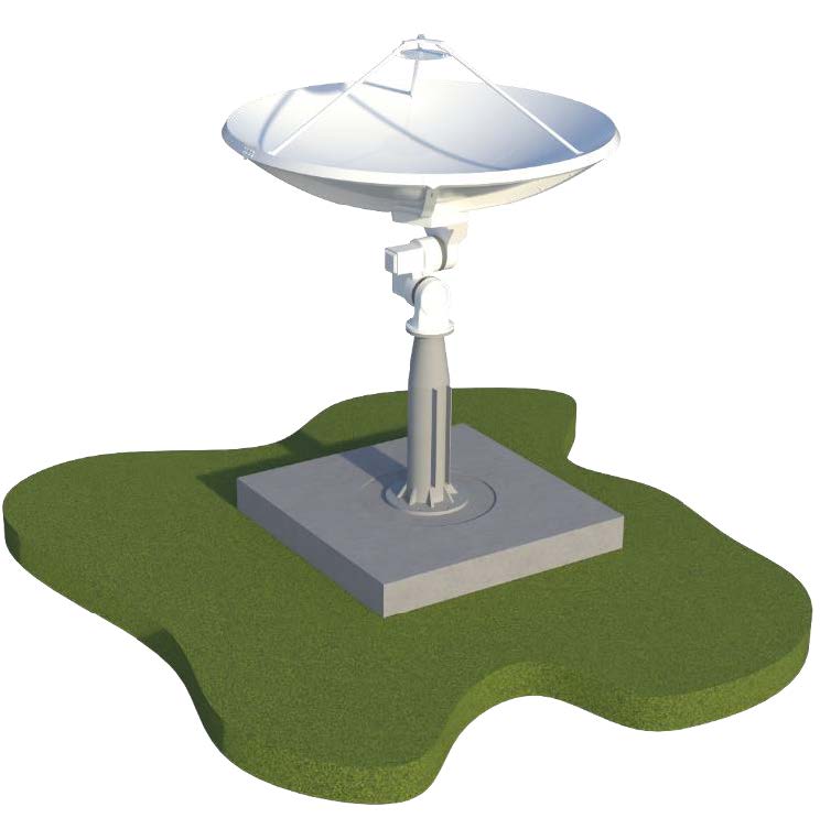 Space Comm Systems 2.6m Antenna